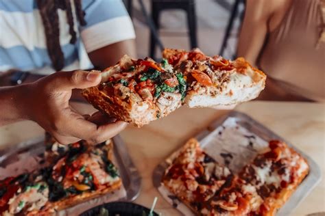 Square pie city - Square Pie City is Miami chef Jeremiah Bullfrog's thin crust and square-pie-peddling slice shop. Photo by Janel …